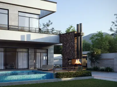 Cube Villa 3D model