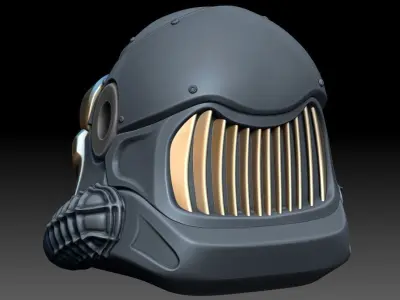 SCI-FI Helmet 3D print model
