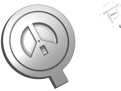 Bandai AT-ST Face Plate and Hatch 3D print model