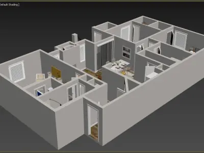 VRAY READY FLOOR PLAN 05 3D model