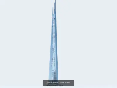 Saudi arabia tallest buildings 3D model