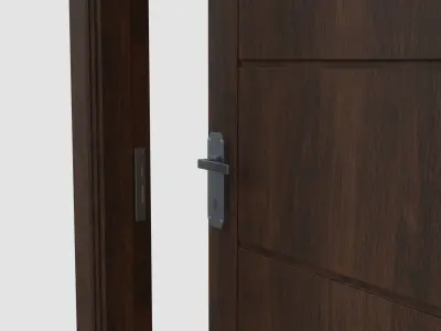 Door E4 Low-poly 3D model