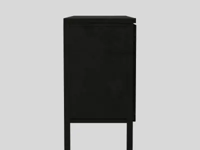 2 door Buffet Bar Industrial Style Low-poly 3D model