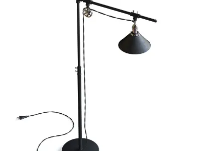 Industrial Style Floor Lamp 3D model