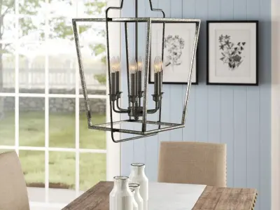Khaleesi Light Lantern Geometric Chandelier - 2 Colour 3D model