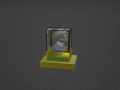 thor hammer 3D model buy