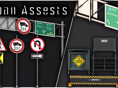 Urban Assests 3D model