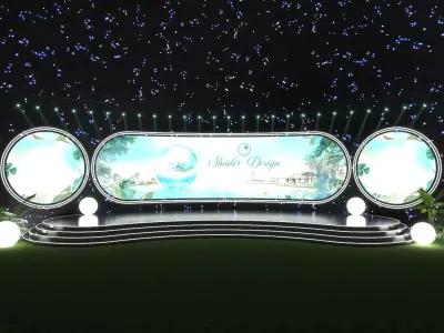 Emerald Galaxy Event Stage 3D model