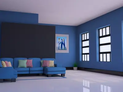 Interior Room 3d Model 3D model