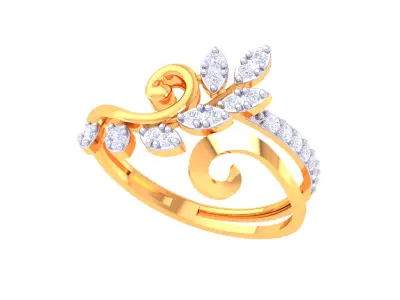 Women Ring MTL 3dm STL OBJ FBX Details 3D print model buy