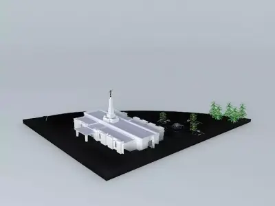 LDS. Temple  Regina Saskatchewan, Canada. Templo Mormon. 65th... Free 3D model