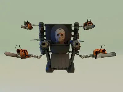 Jason Voorhees Skibidi Toilet 3D model