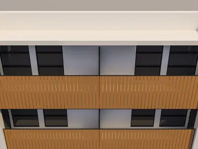 Apartment Building 005 3D model