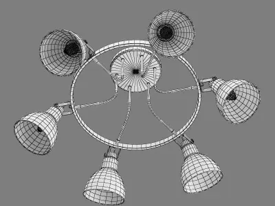 761060 Acrobata Lightstar Ceiling chandelier 3D model