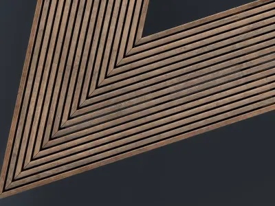 Modern Outdoor Bench 57 PBR Game Ready Low-poly 3D model
