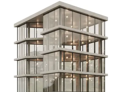 Office house building 1 3D model