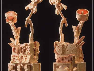 Orks Barricades Kill team upgrade pack Kommandos terrain 3D print model