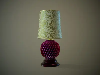 Table Lamp Low-poly 3D model