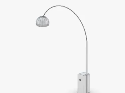 1417 - Floor Lamp Low-poly 3D model