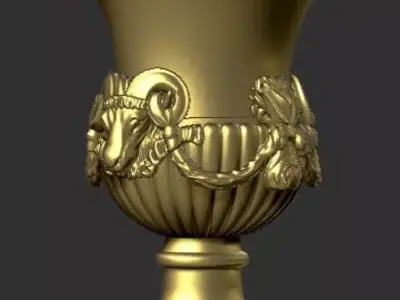 Classic outdoor Vase Flowerpot 3D model I 3D print model
