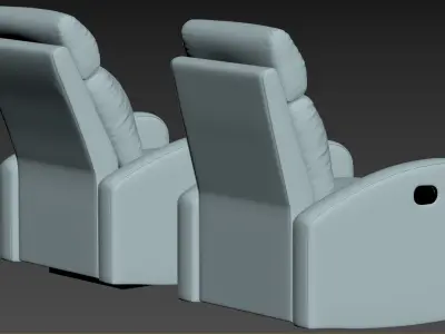 Reclinable armchair 3D model
