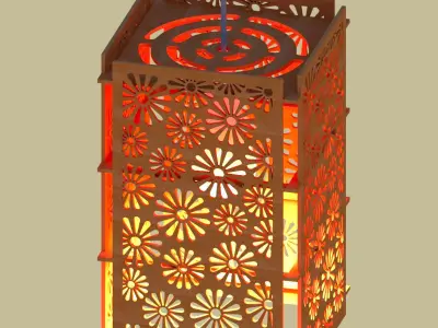Chandelier lamp 3D 3D model