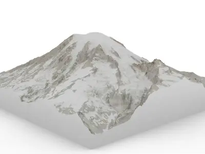 Mount Rainier 3D model