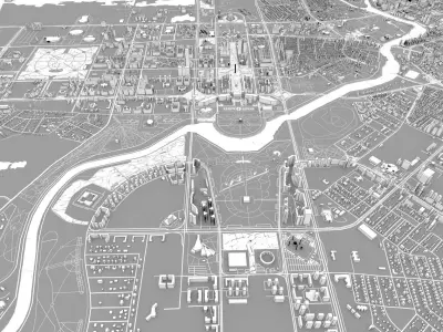 Astana Nur-Sultan Kazakhstan 3D model