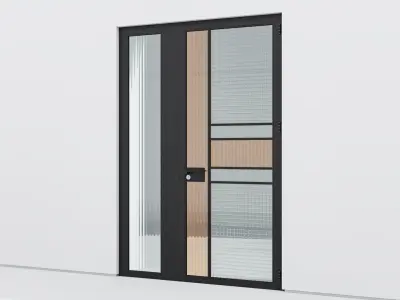 Aluminium door 247 3D model