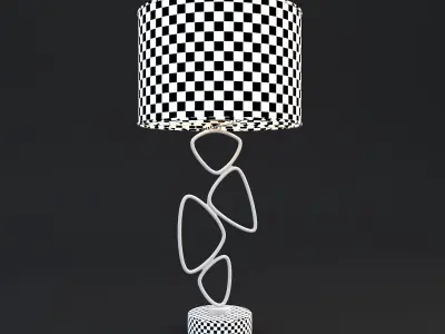 Veronoi Random Table Lamp 3D model