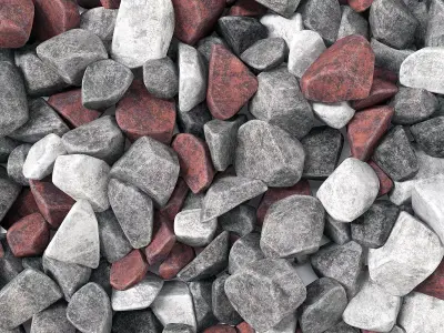 Rock stone splinter n3 3D model