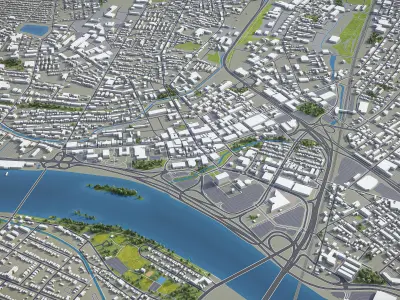 Trenton Low-poly 3D model