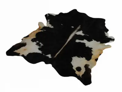 European Handmade Cowhide Rug 3D model