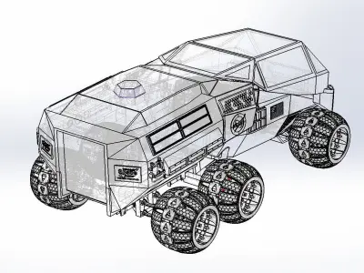 NASA Mars Rover Concept Remake Version 3D model