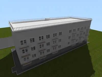 simple apartment Low-poly 3D model
