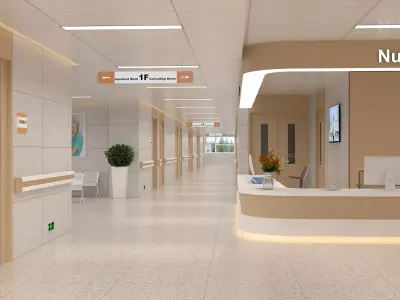 Hospital Interior 02 3D model
