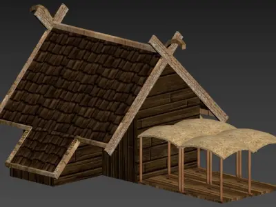 Vikings Village pack Low-poly 3D model