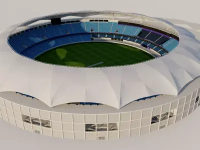 Dubai International Cricket Stadium - UAE 3D model