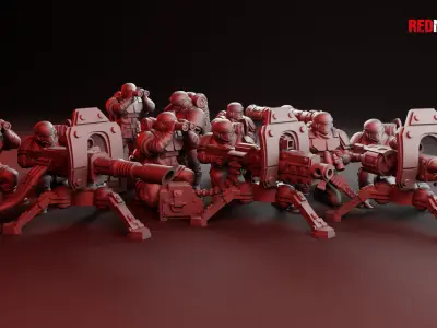 Alpha troops  - Heavy Support Squad of the Imperial Force 3D print model