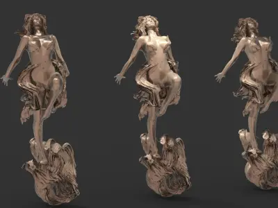 Narnia inspired Nymph  3D model