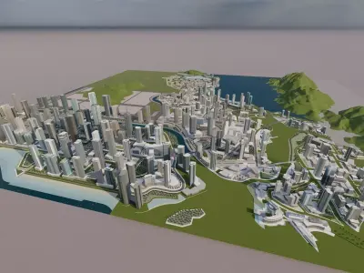  city- urban 3D model