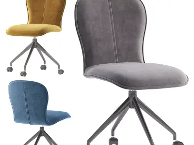Aspen Designer chair on wheels 3D model