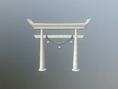 Japan Torii Free 3D model
