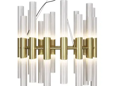 SMALL CANDELE CHANDELIER Low-poly 3D model