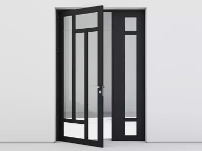 Aluminium door 203 3D model