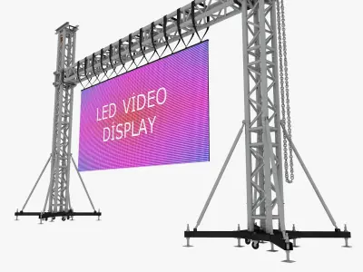 Led video wall truss 3D model