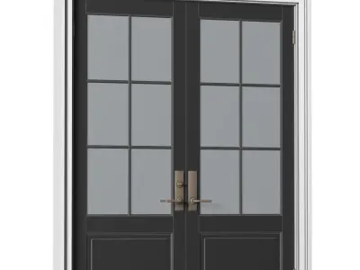 Entrance modern classic street doors 3D model