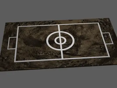 Pokemon stadium - ground stadium Low-poly 3D model