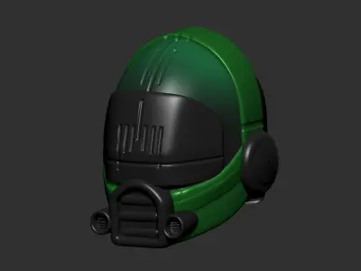 helmet high poly sculpt 3d printable ver 7 3D model 3D model 107
