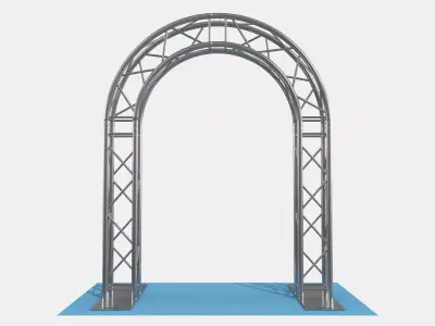 Modular Aluminum Arch Truss System Event Entrance  3D model